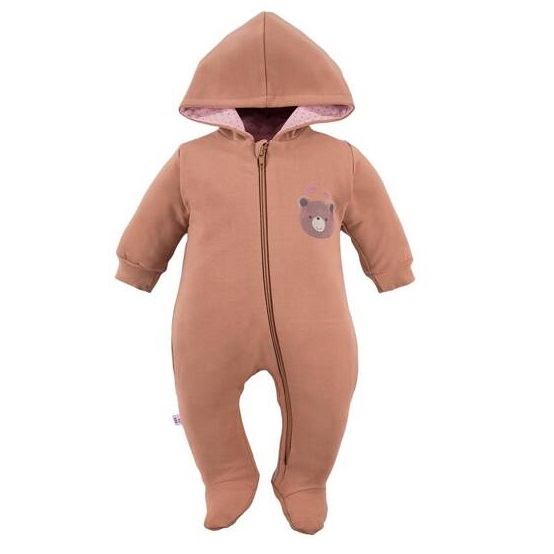 Kombinezon dresowy beżowy z misiem EV