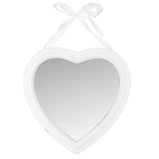 Lustro serce białe DB