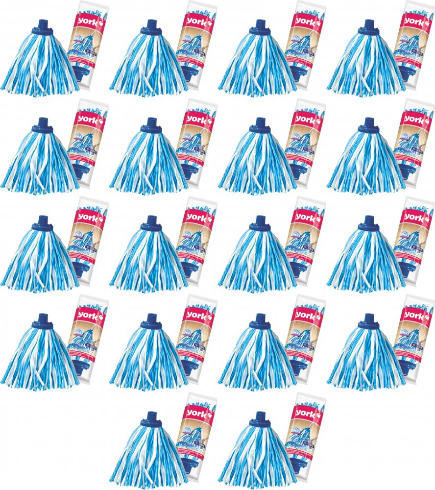 18x Mop syntetyczny York Kolor, końcówka, mix kolorów