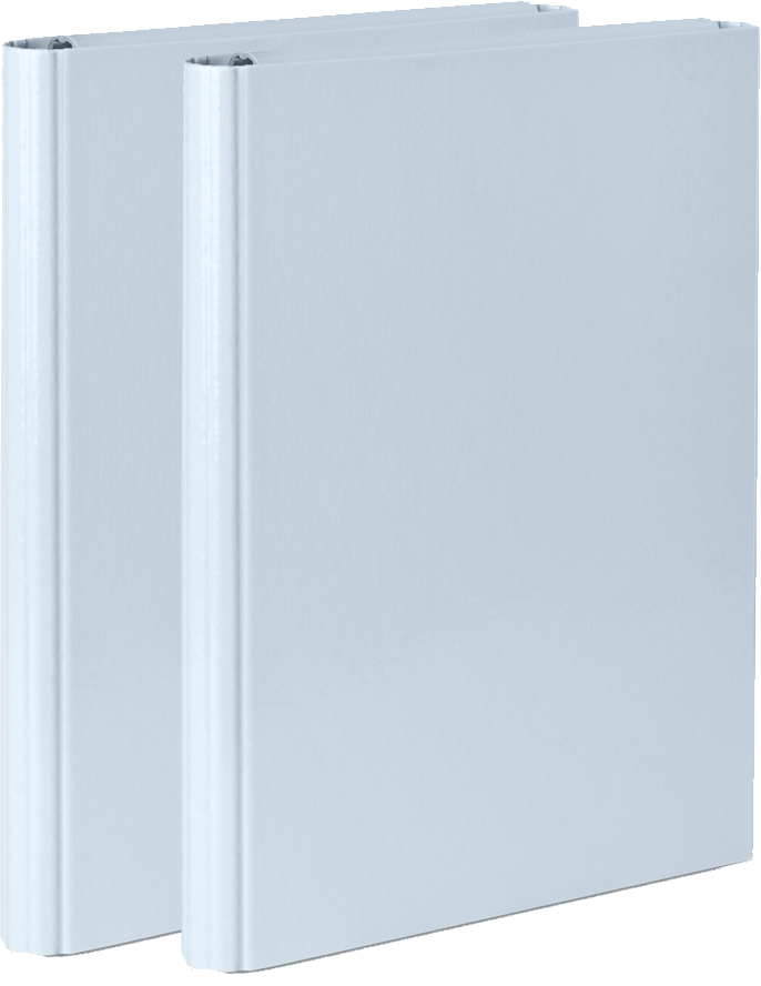 2x Teczka na rzep Vaupe, skrzydłowa, A4, 40mm, pastelowy błękitny