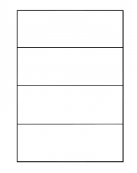 Etykiety samoprzylepne Emeko 210x74.25mm, 100 arkuszy, biały