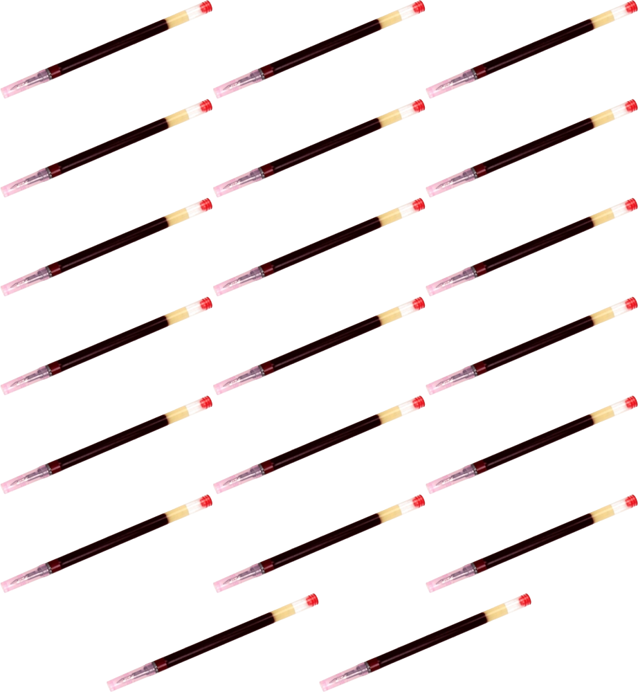 20x Wkład do pióra żelowego Pilot, G2, 0.5mm, czerwony