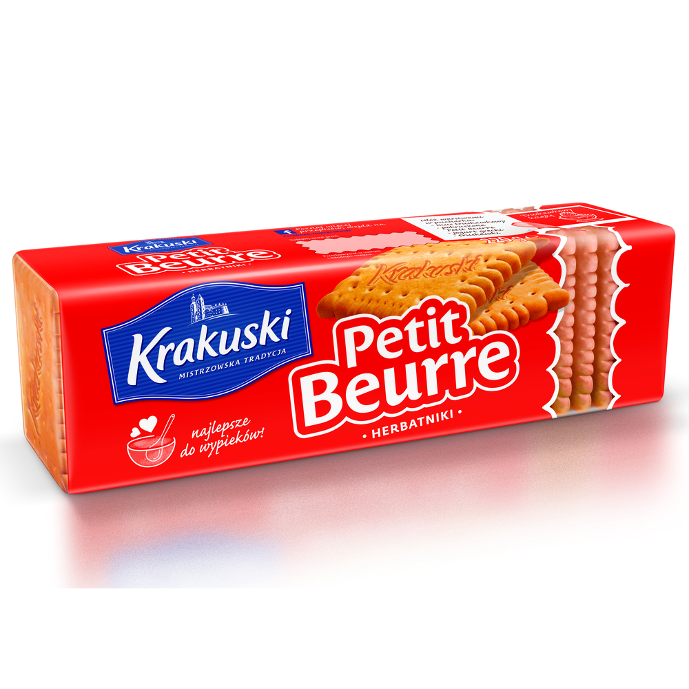 Herbatniki Krakuski Petit Beurre, kruche, maślany, 220g