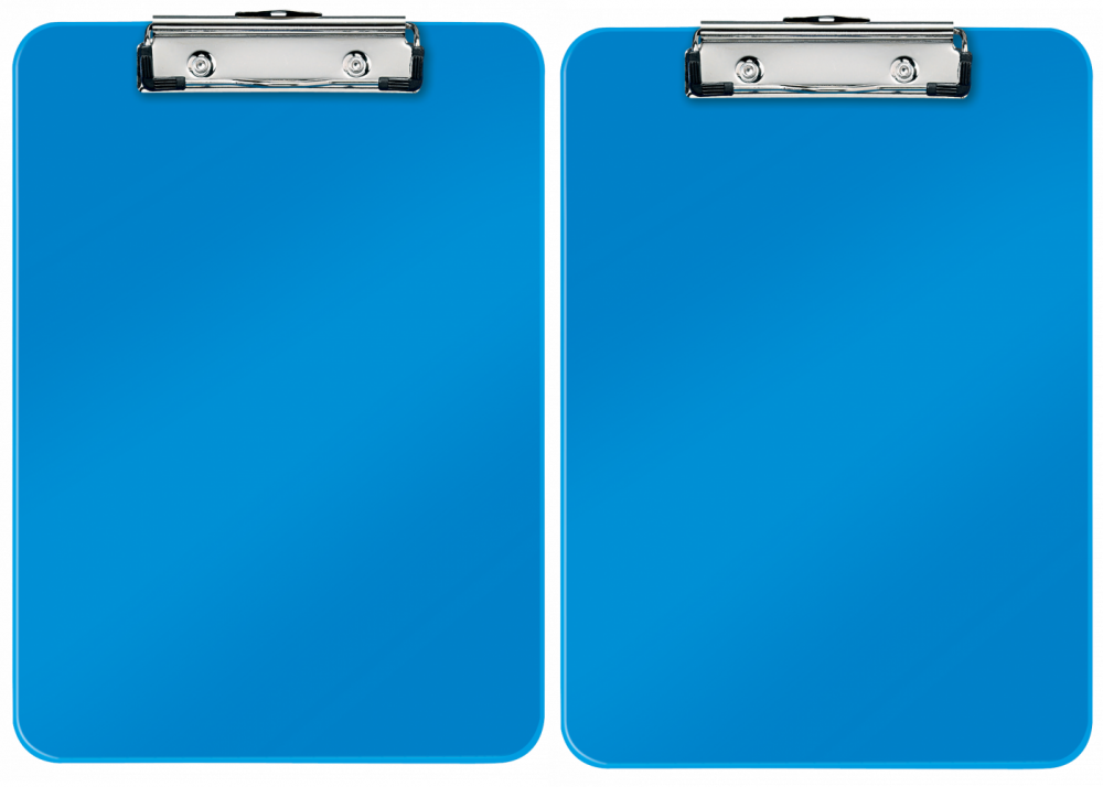 2x Clipboard Leitz Wow, A4, niebieski