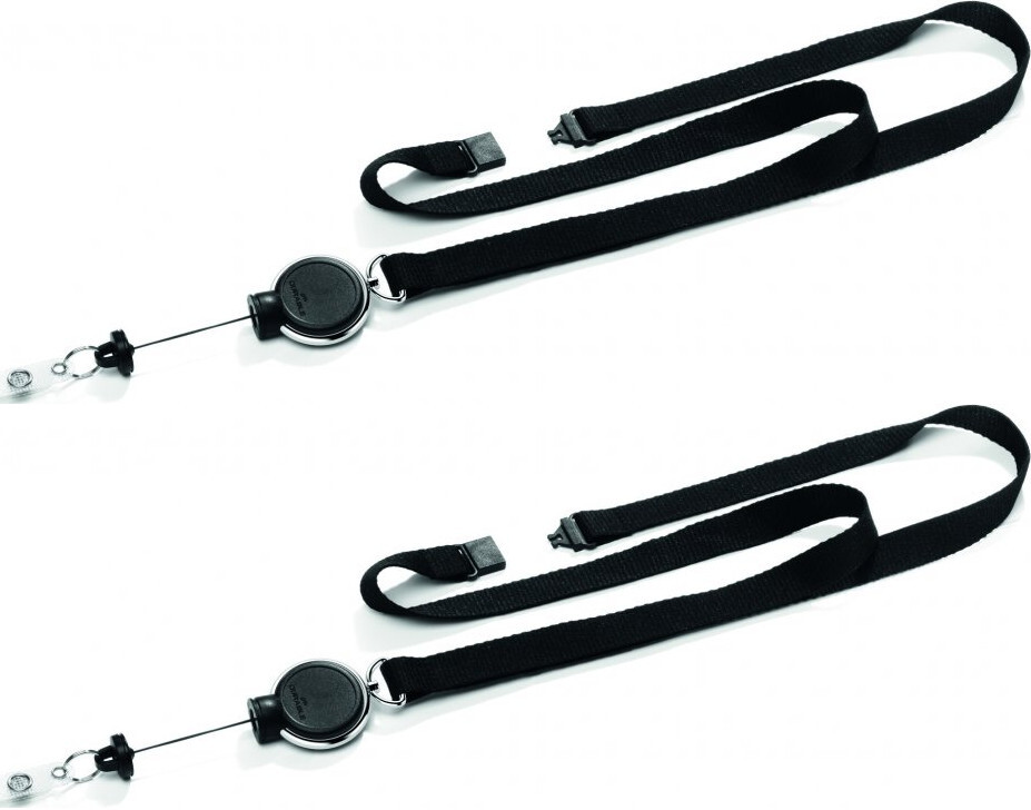 2x Taśma z mechanizmem ściągającym Durable Extra Strong, czarny