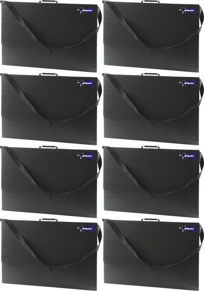 8x Teczka na rysunki Leniar 90423, A1, czarny