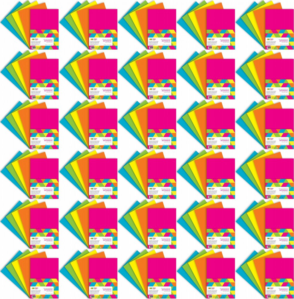 30x Arkusze piankowe Happy Color Intensive, A4, 5 arkuszy, 5 kolorów