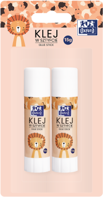 Klej w sztyfcie Oxford Kids, 15g, blister, 2 sztuki