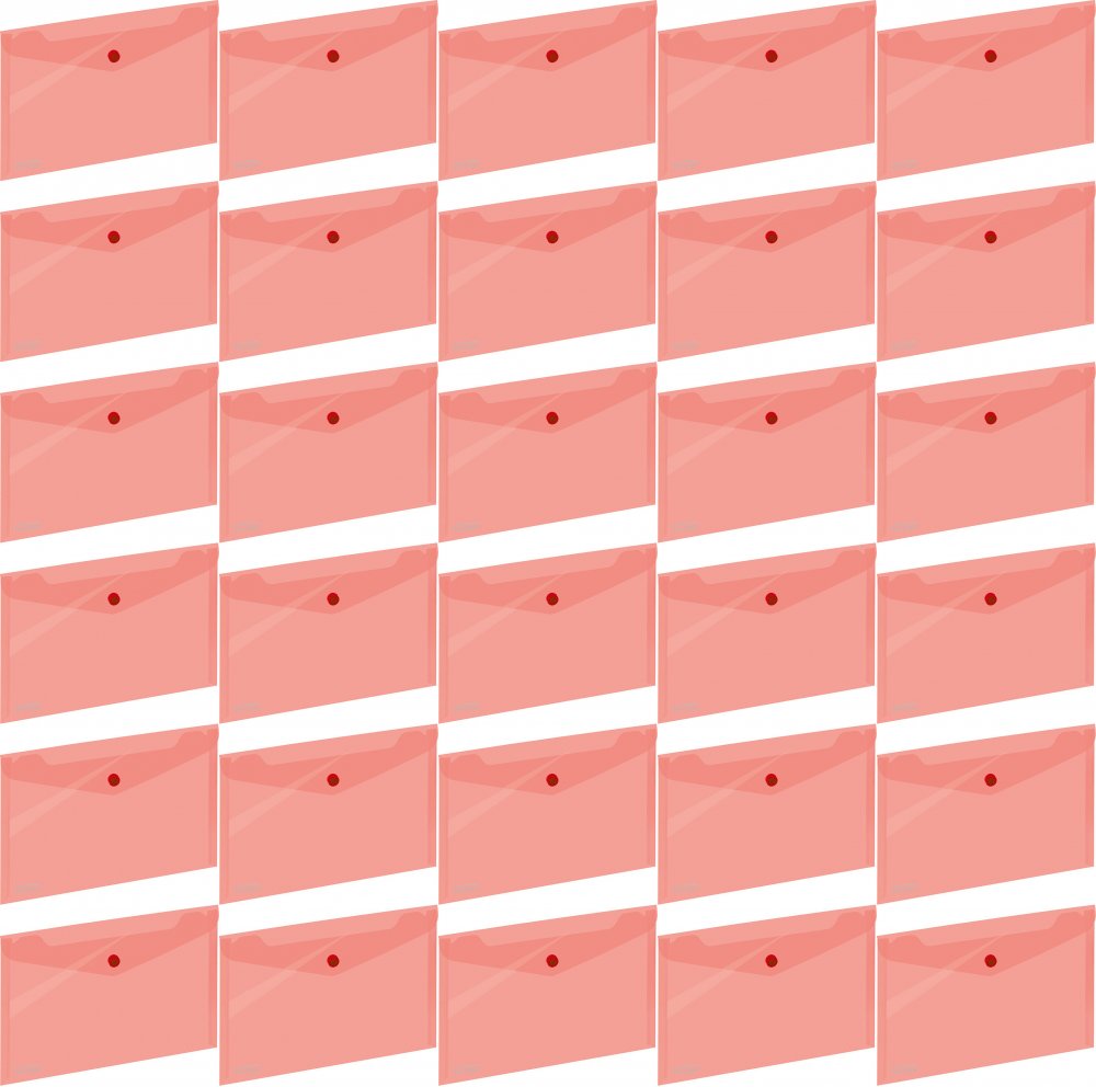36x Teczka kopertowa na zatrzask Grand 043, A5, czerwony