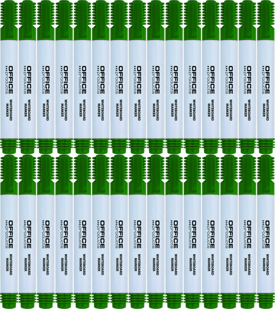 36x Marker suchościeralny Office Products, okrągła, 1-3mm, zielony