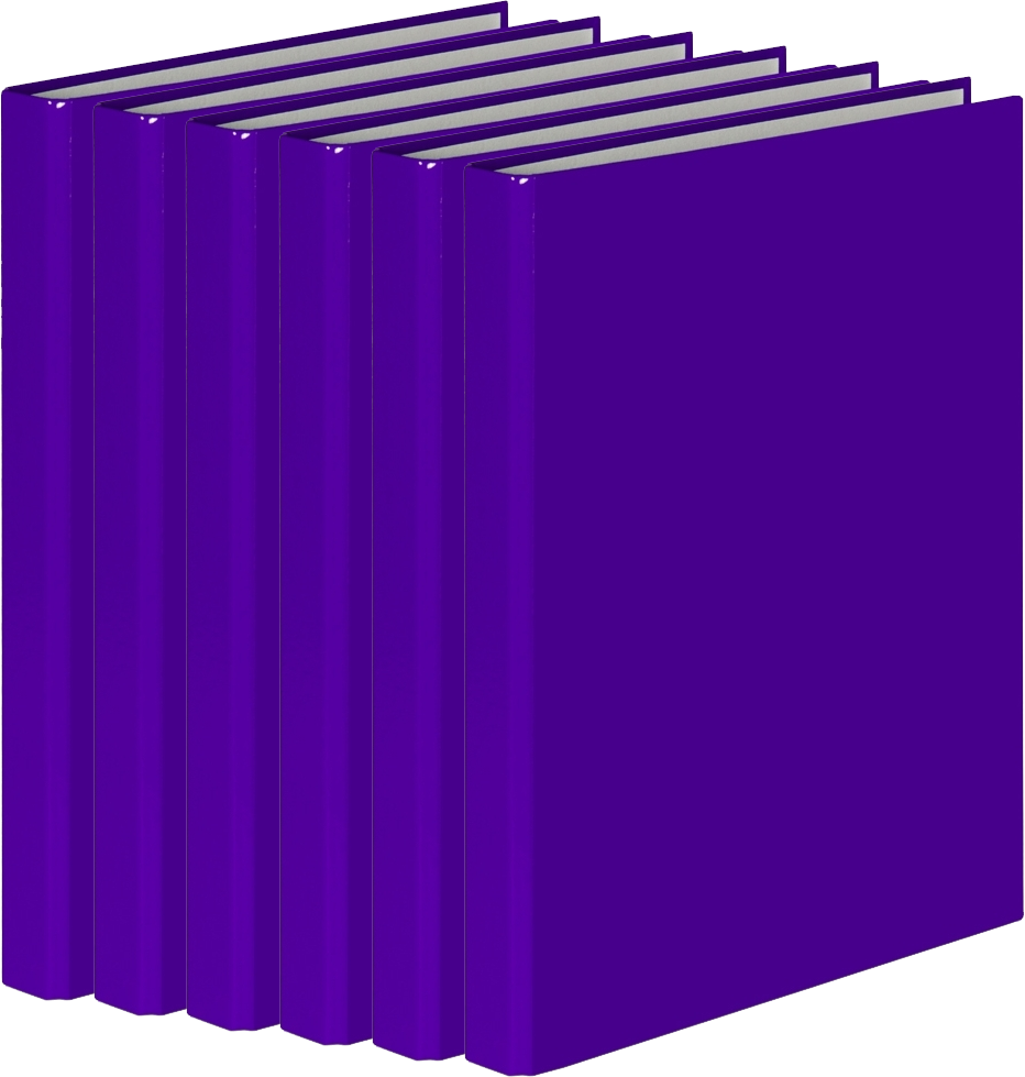 6x Segregator ringowy VauPe, A4, szerokość grzbietu 25mm, 4 ringi, fioletowy