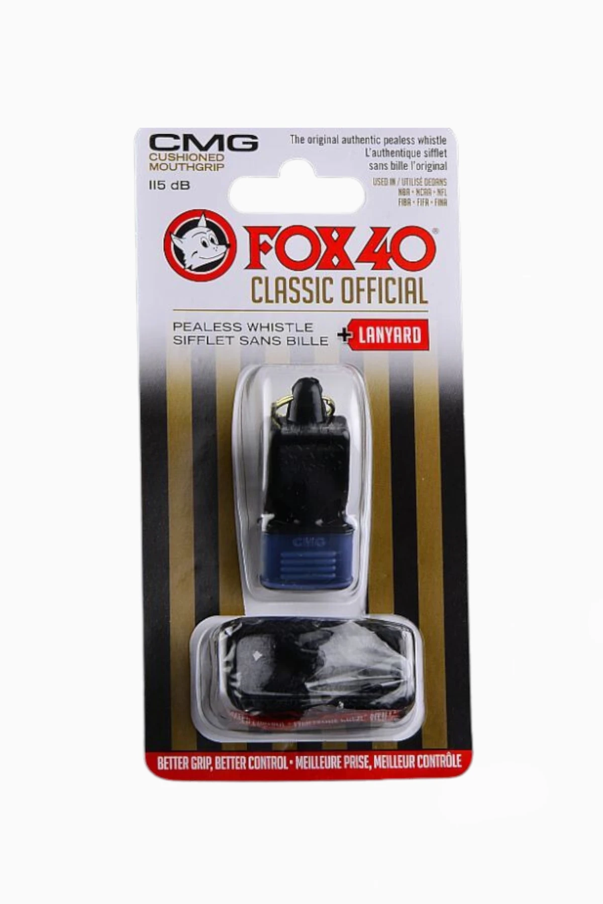 Gwizdek ze sznurkiem Fox40 Classic Official - Czarny