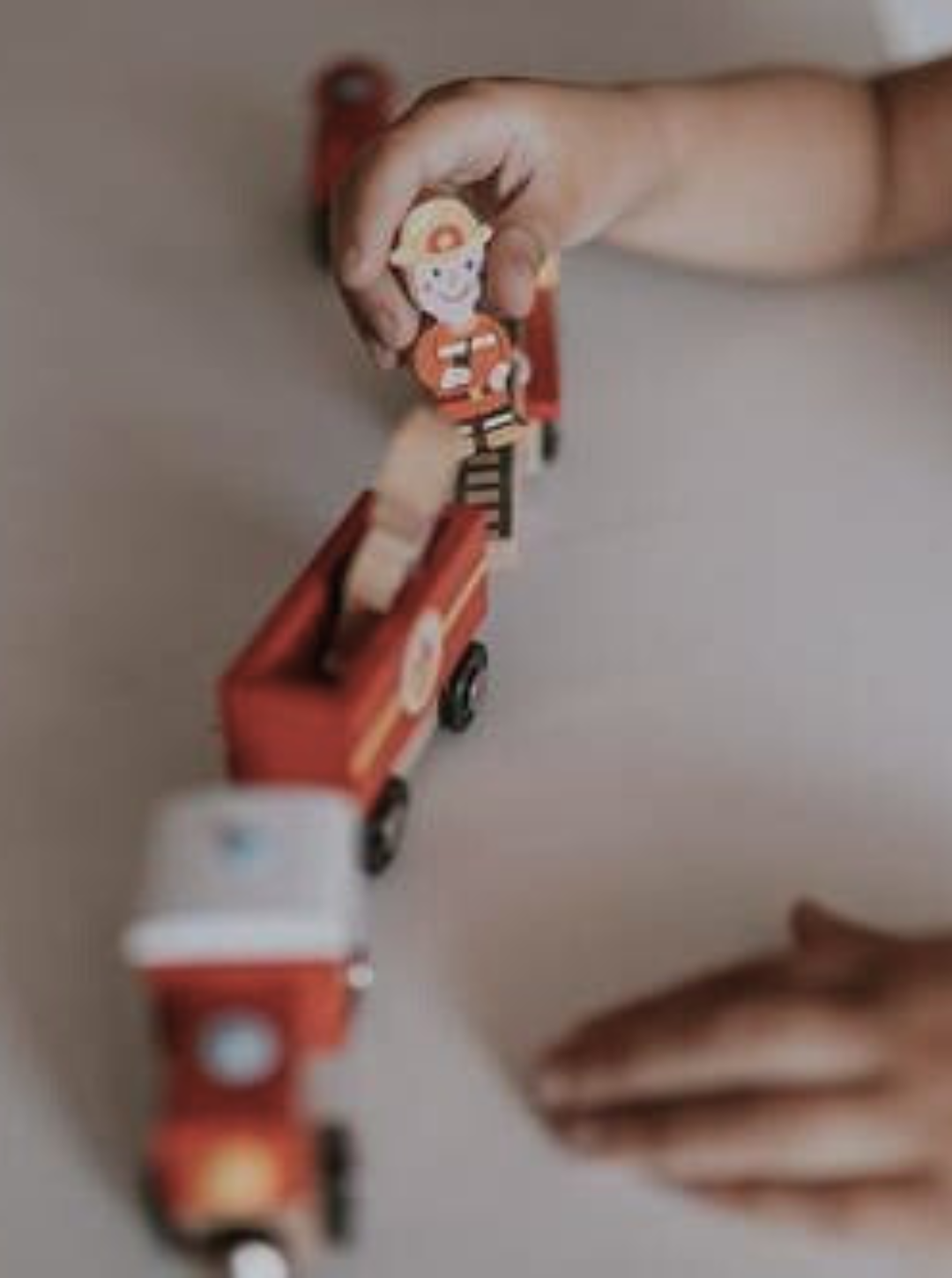 Pociąg drewniany Straż pożarna Story JANOD