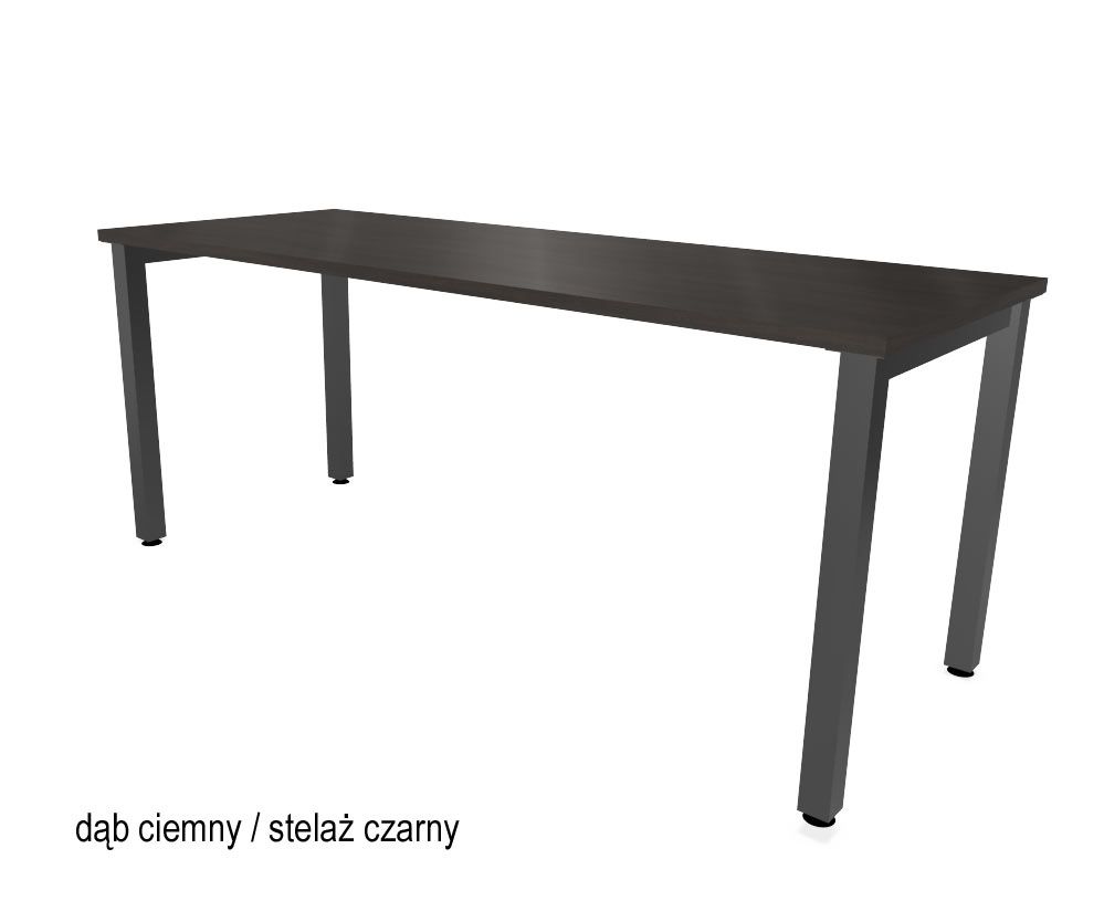 HEBE BK00/7 Biurko proste 178,5x70x74h (Kolor blatu: Dąb Ciemny)