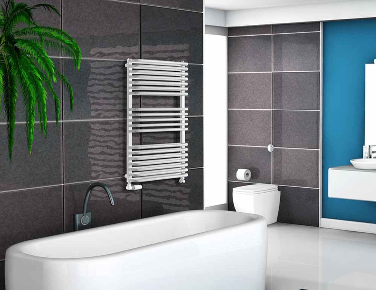 Luxrad Salto Max grzejnik łazienkowy 60x53 cm biały SAM6005309003