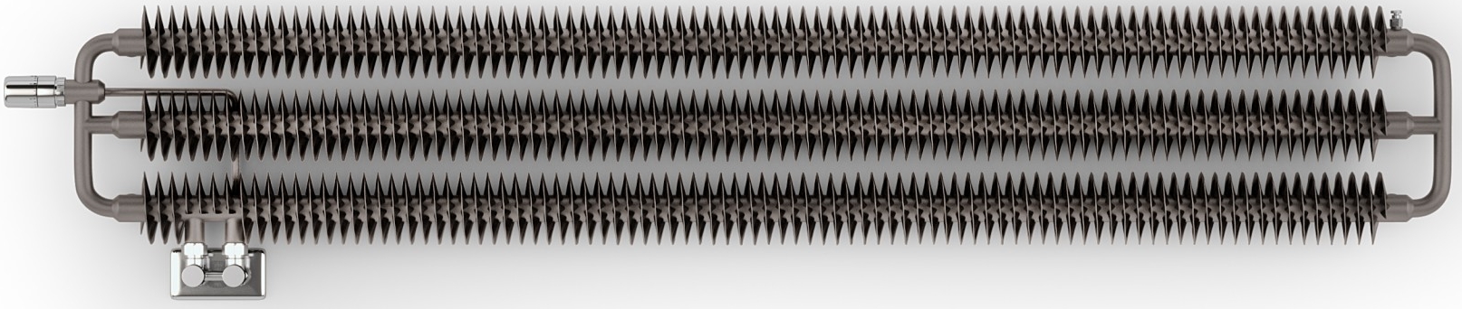 Terma Ribbon HWS grzejnik pokojowy 49x194 cm biały WGHWS049194K916YL