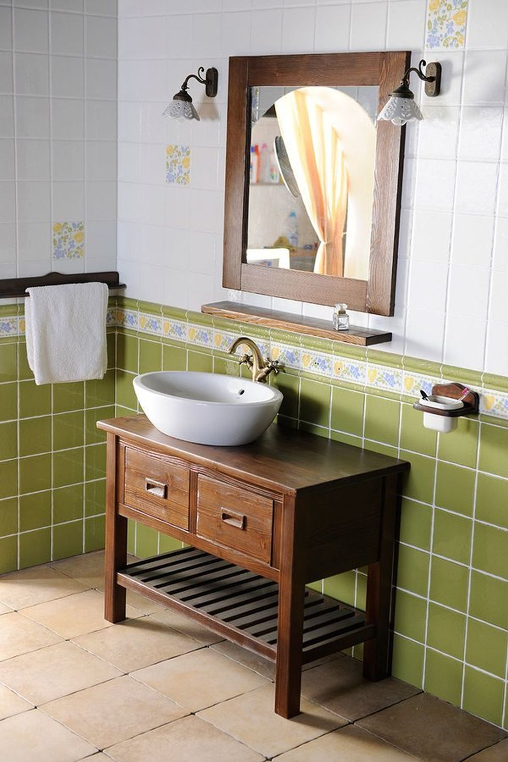 Sapho Brand szafka 100 cm podumywalkowa stojąca świerk bejcowany BA101S