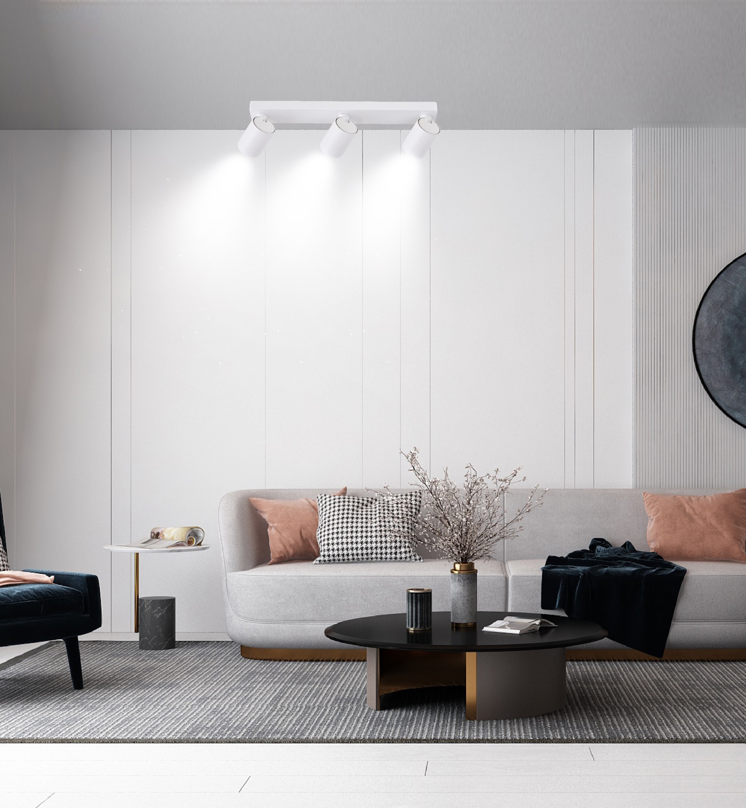 Light Prestige Snow lampa podsufitowa 3x50W biała LP-731/3WWH - Wysyłka w 24h