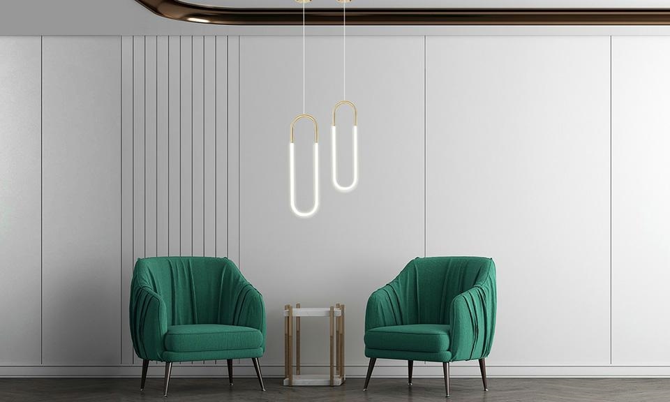 Moosee Puzo lampa wisząca 1x10 W przezroczysta-złota MSE010100253