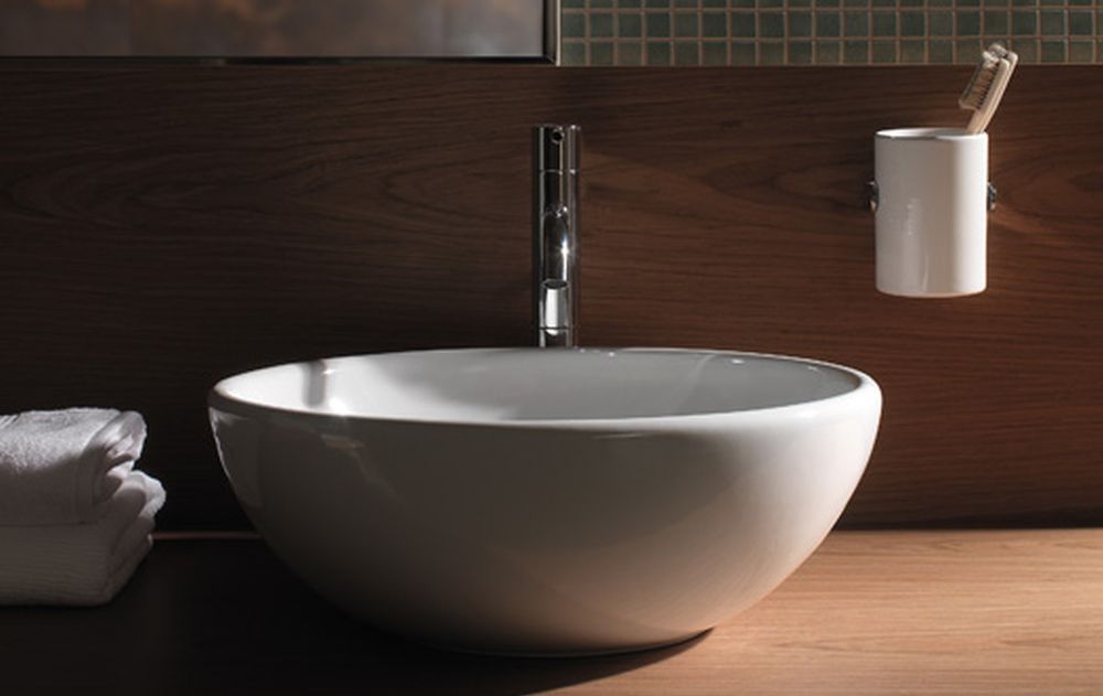 Globo Free umywalka 40 cm nablatowa okrągła biała LAT41BI