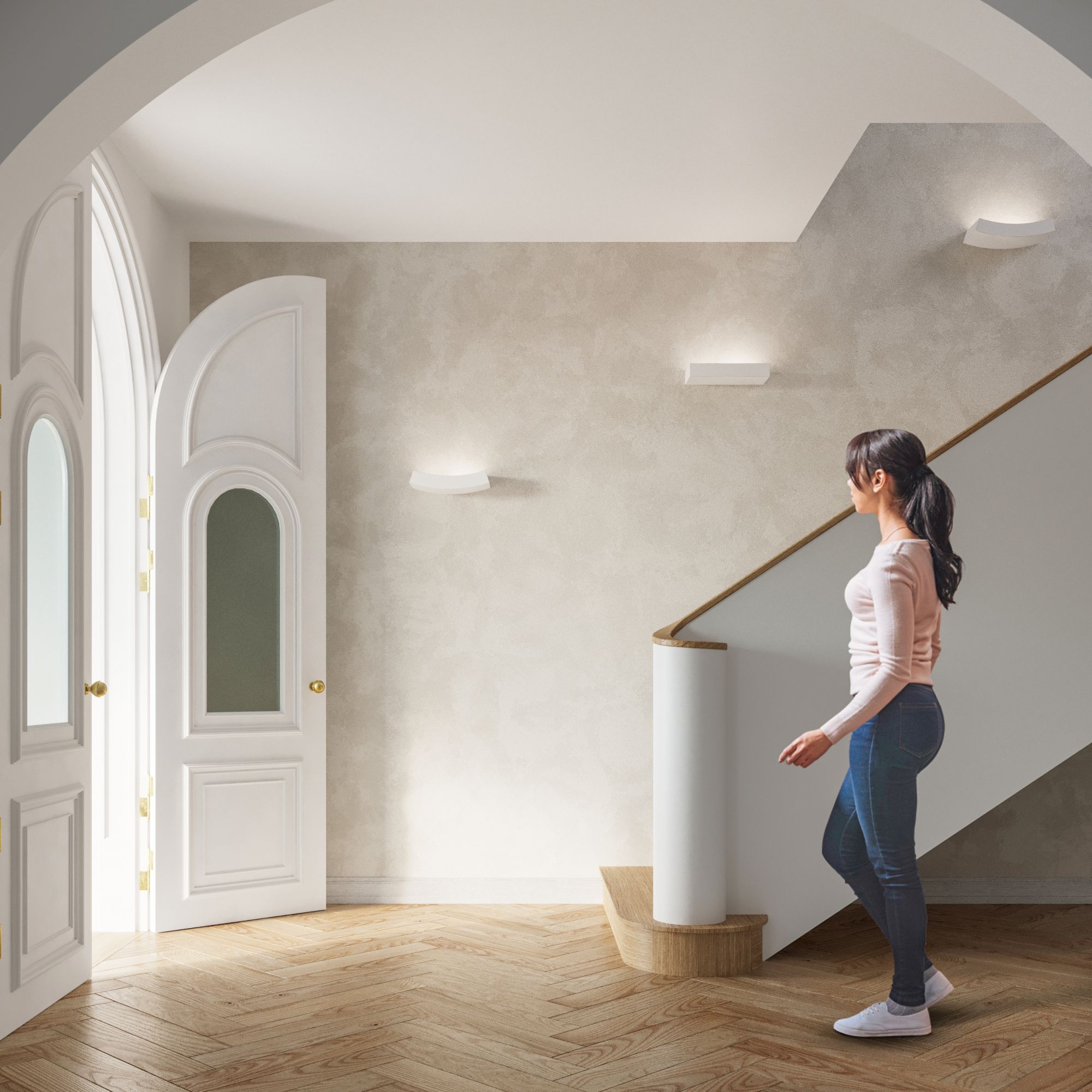 Sollux Lighting Hattor kinkiet 1x60W biały SL.0837