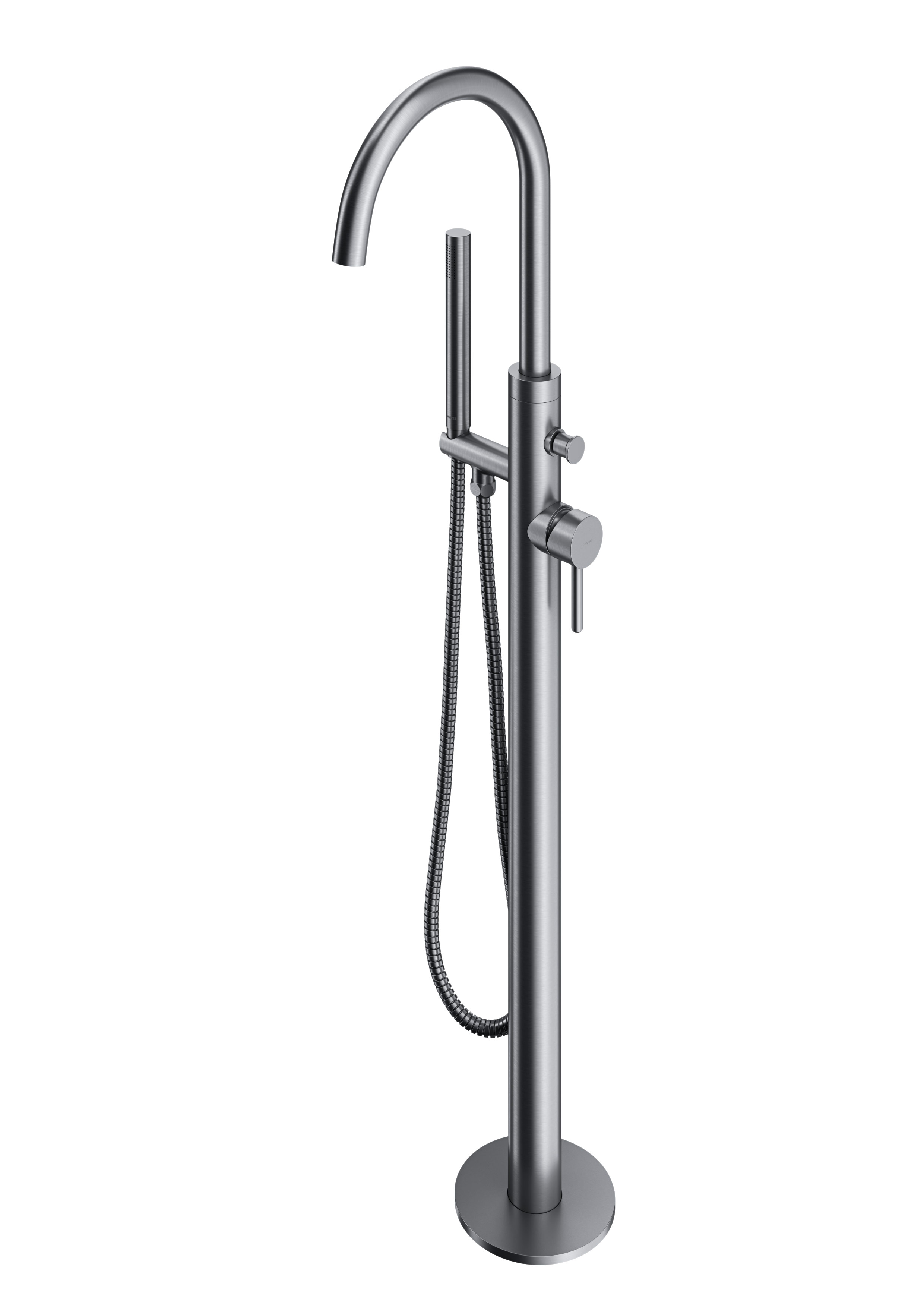 Omnires Y bateria wannowo-prysznicowa wolnostojąca nikiel Y1233NI - Wysyłka w 24h