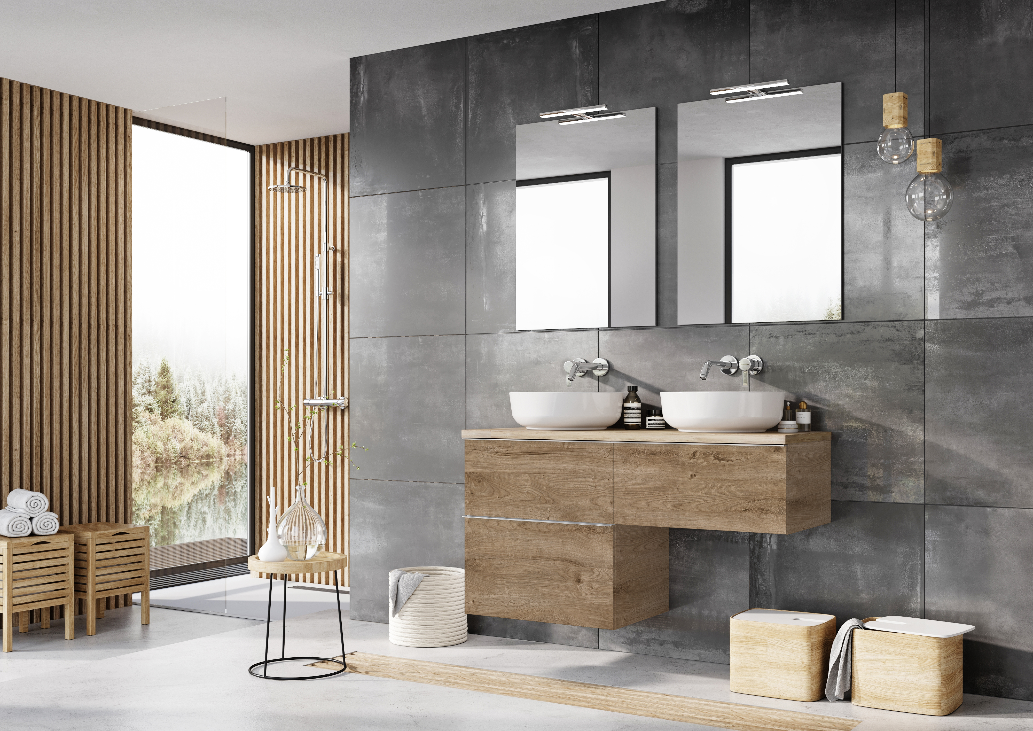 Elita Look szafka 60x44,9x63,5 cm podumywalkowa wisząca dąb canela RE080601027050