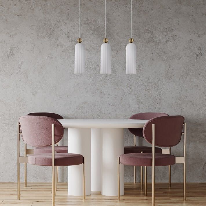 Light Prestige Piega lampa wisząca 3x40W złota/biała LP-939/3LWHITE