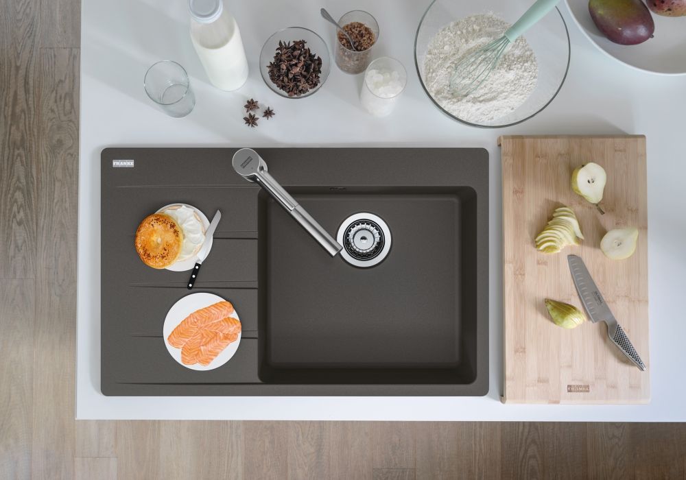 Franke Centro CNG 611-78 TL LHD zlewozmywak granitowy 78x50 cm łupkowy szary 114.0716.332