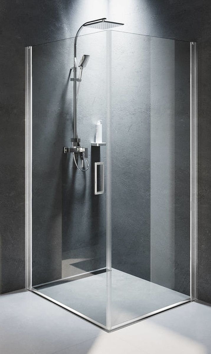Riho Novik Z201 kabina prysznicowa 90x100 cm prostokątna chrom błyszczący/szkło przezroczyste G003012120
