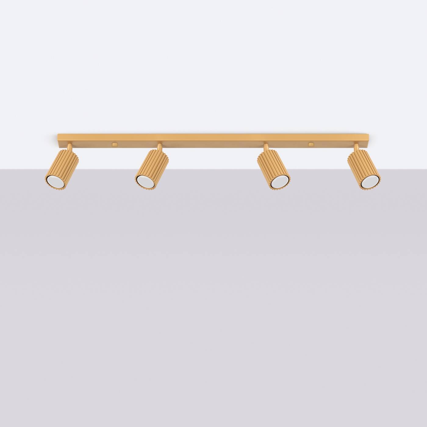 Sollux Lighting Karbon lampa podsufitowa 4x10 W złota SL.1565