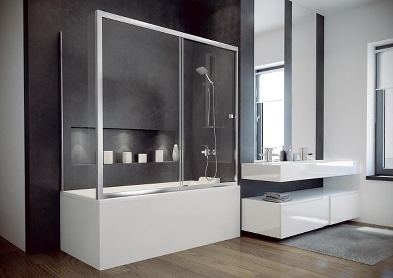 Besco Duo Slide II ścianka boczna 70x150 cm do parawanu nawannowego PDS-II-70