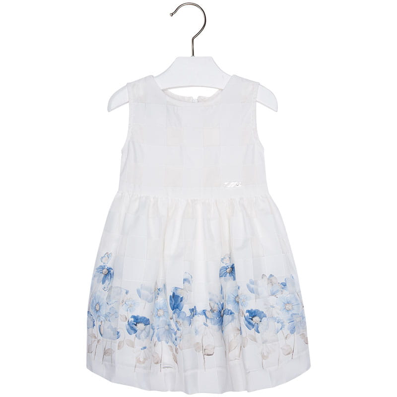 MAYORAL 3956 Sukienka kremowa- kwiaty