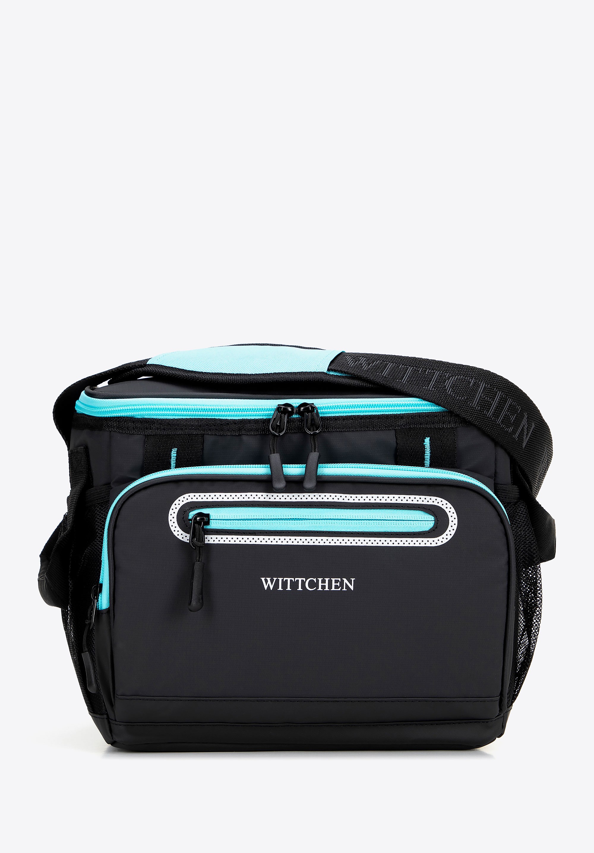 Torba termiczna 12L czarno - niebieska