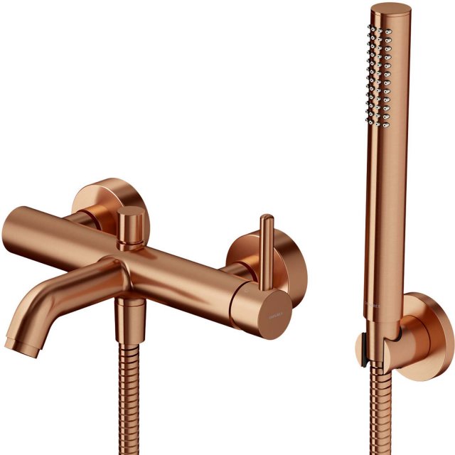 OMNIRES Bateria wannowa Y z zestawem prysznicowym miedź szczotkowana