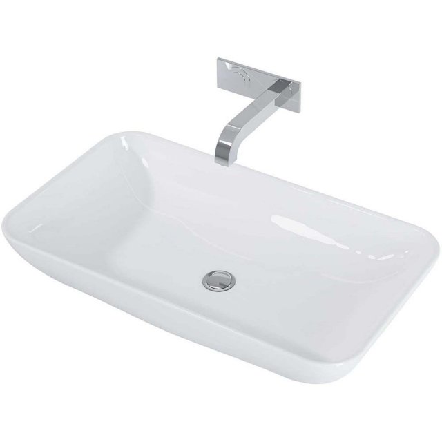 ELITA Umywalka nablatowa FRESI 70x40 blat, ceram white 145033