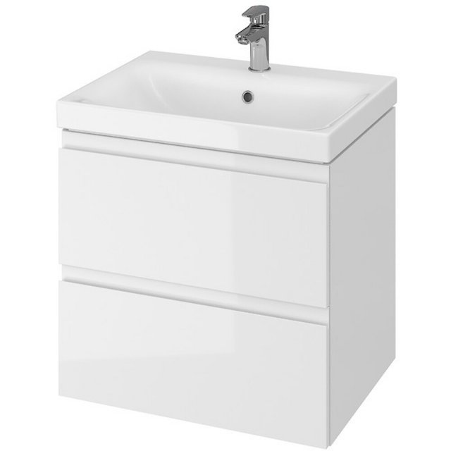 Szafka z umywalką w zestawie 977 MODUO 60 biała DSM