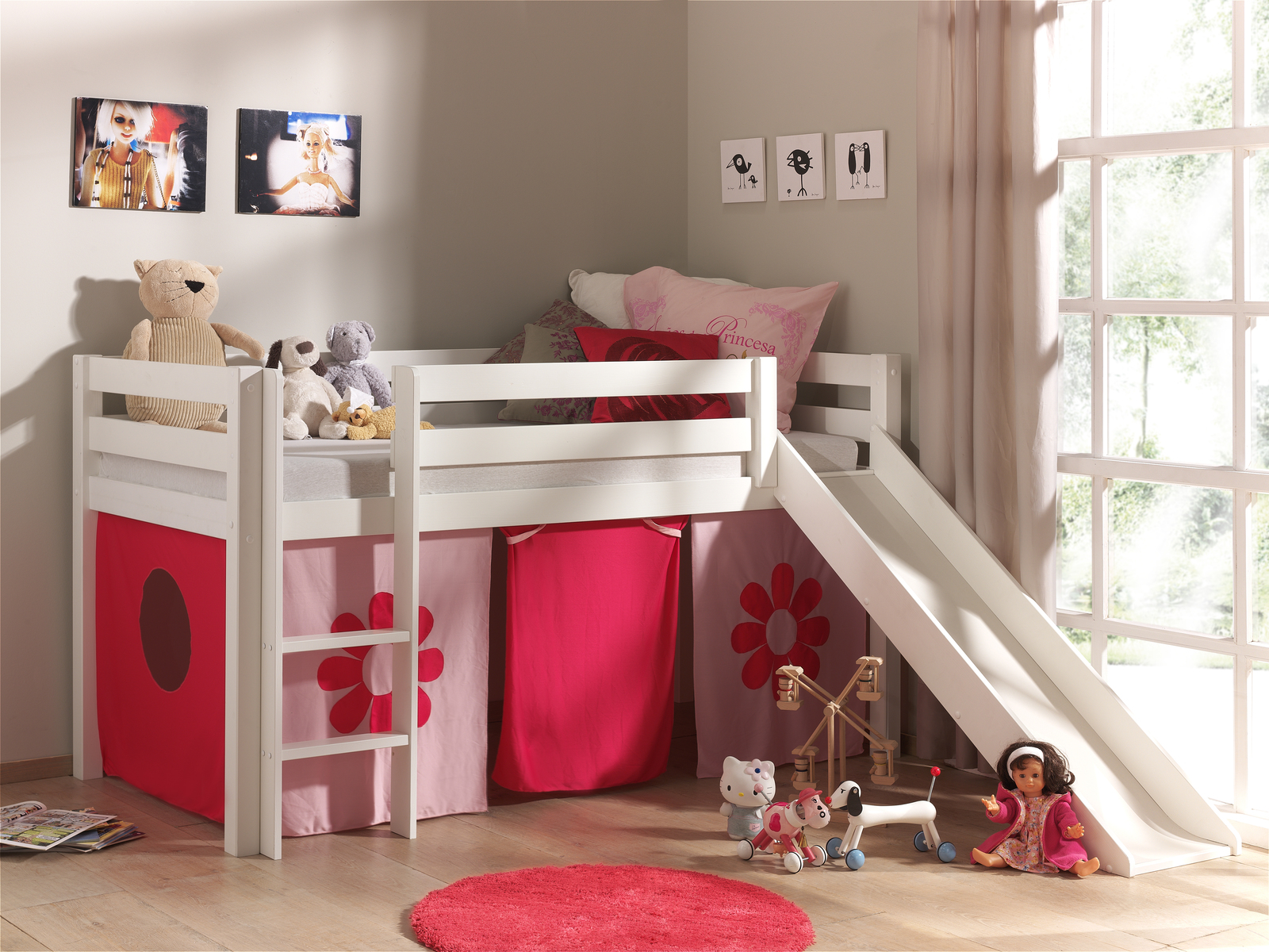 Łóżko dziecięce z litego drewna Pino PIHSGB14-73