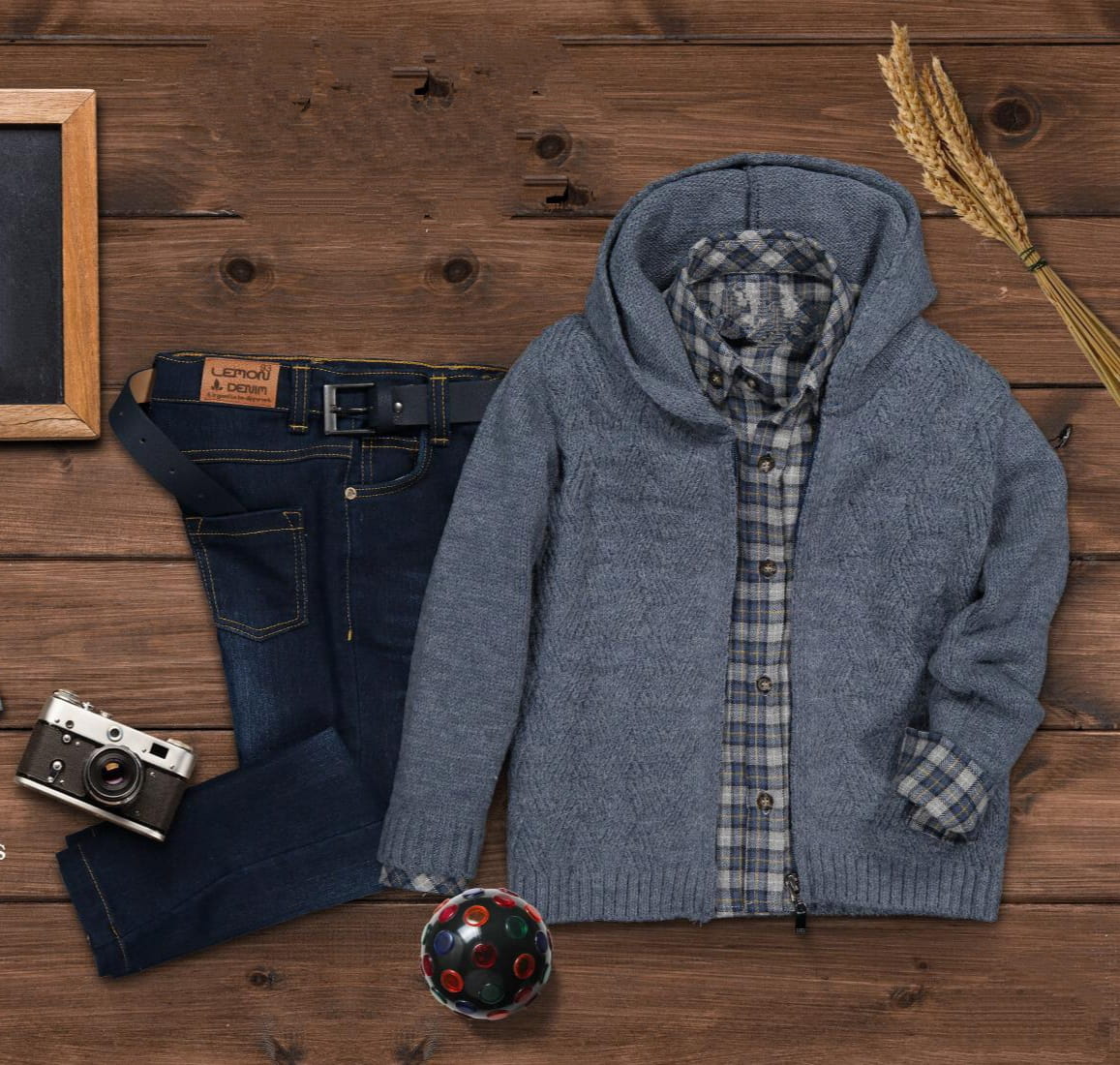 LaFerio Lemon Komplet dla chłopca ze swetrem