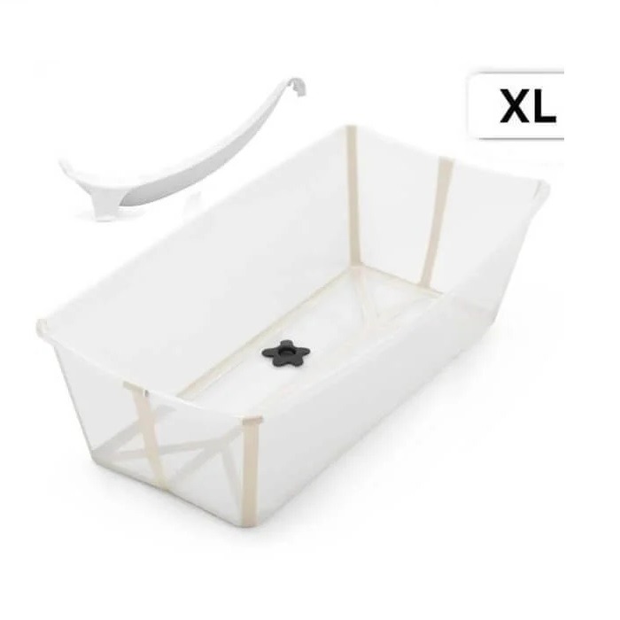 Stokke Flexi Bath XL - składana wanienka kąpielowa + wkładka-Sandy Beige
