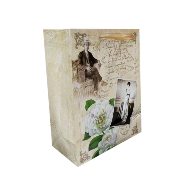 Ozdobne opakowanie, torebka na prezent 26x32 wz. Paw Decor 01