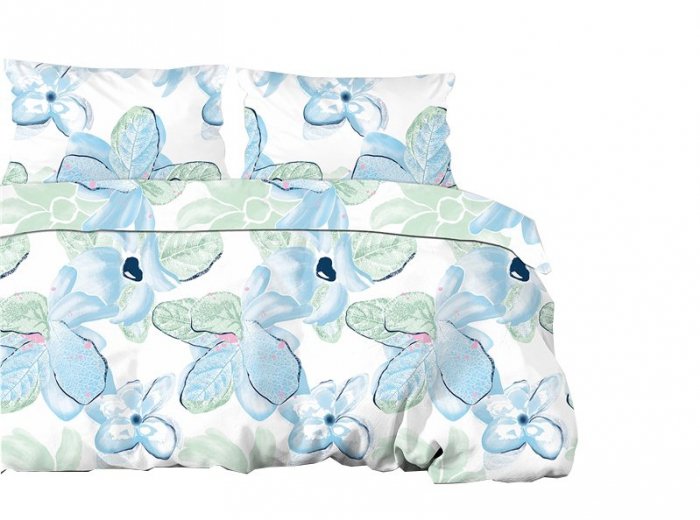 Pościel satyna bawełniana Frotex 140x200 + 1x 70x80 - wz. SAINT-TROPEZ