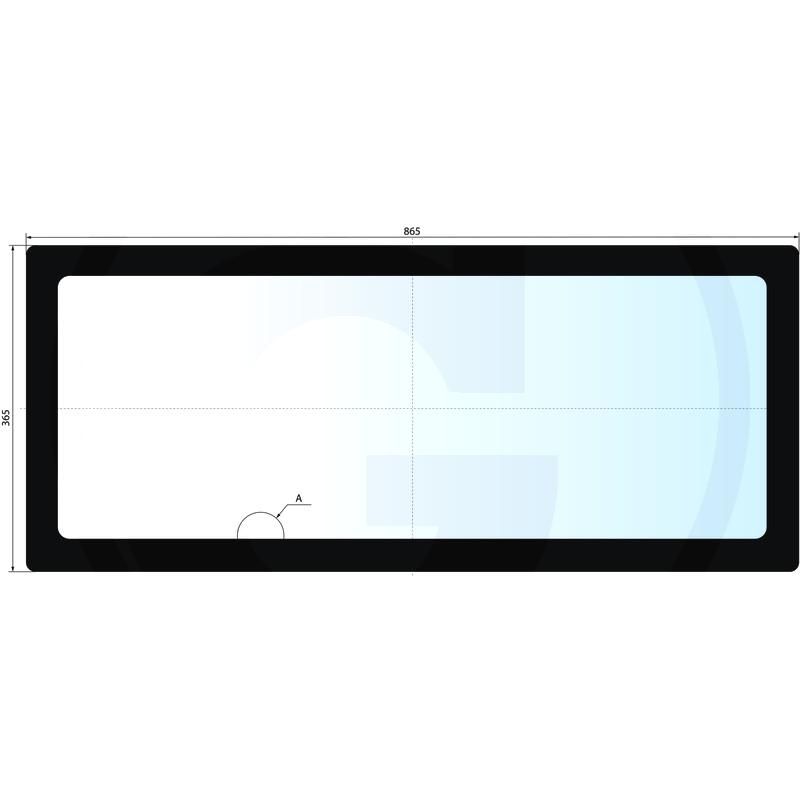 Szyba tylna dolna CASE Maxxum 5120 5250 1981934C1