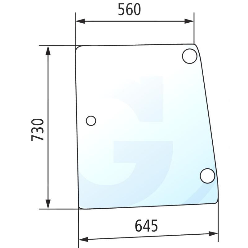 Szyba boczna lewa CASE JXU FIAT L Ford New Holland TL T5000 5182189