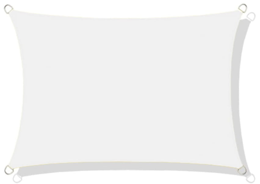 Żagiel przeciwsłoneczny wodoodporny ortalion 4x3 m biały