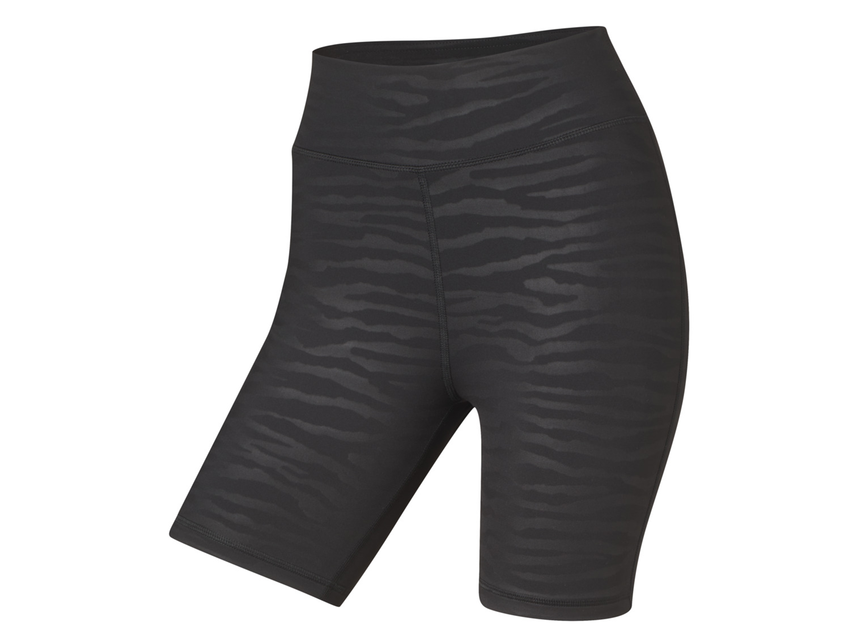 Crivit Legginsy kolarki z efektem push-up Czarny/wzorzysty, L44/46