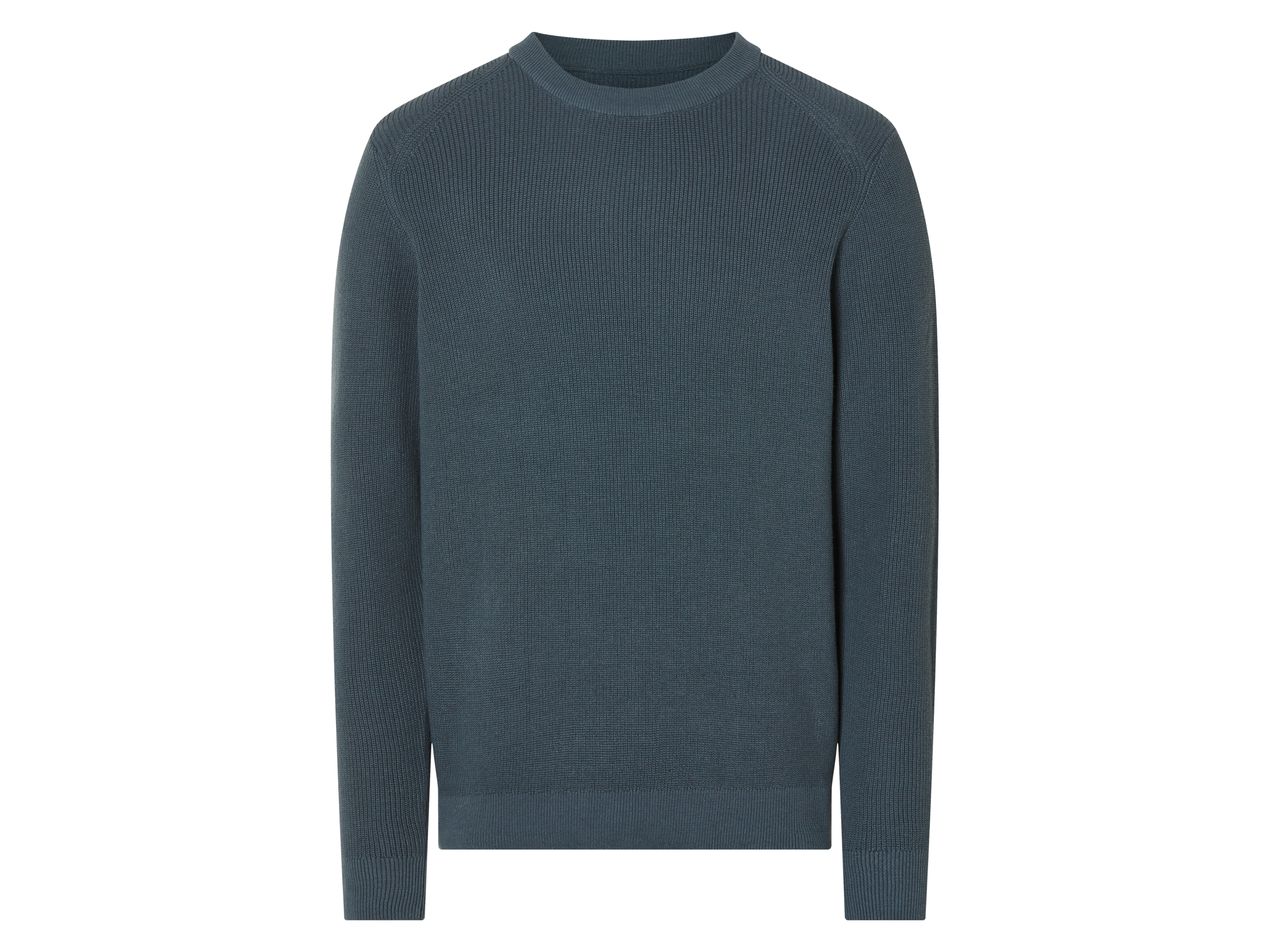 esmara Men Sweter dzianinowy męski z bawełny Niebieski, M 48/50