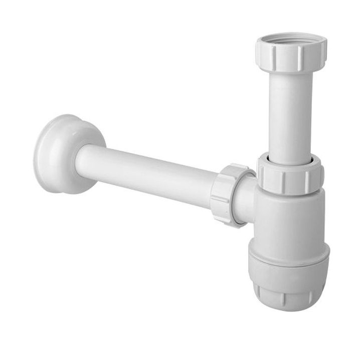 Darmowa Dostawa - Syfon do umywalki butelkowy biały McAlpine HC2