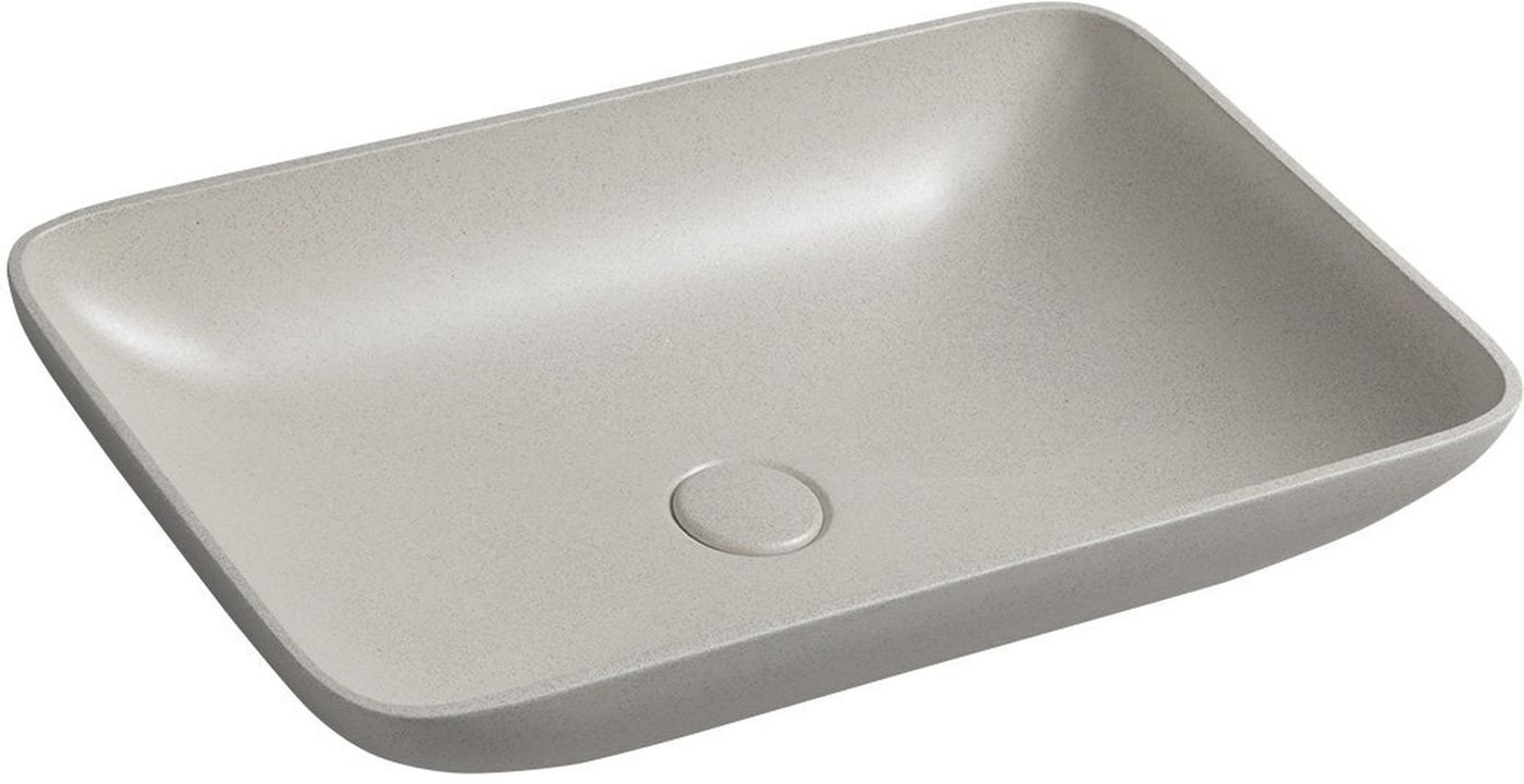 Darmowa Dostawa - Umywalka 57x37 cm prostokątna nablatowa brąz/beż Sapho Infrane AR460