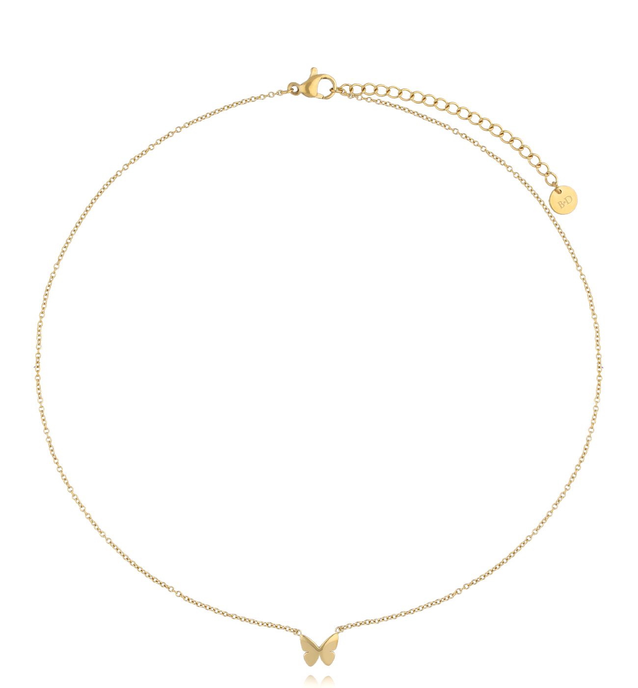 Naszyjnik z motylkiem złoty Butterfly Bliss NSA1201